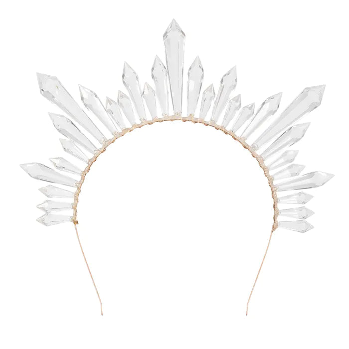 Metallinen tiara Halo Saphira