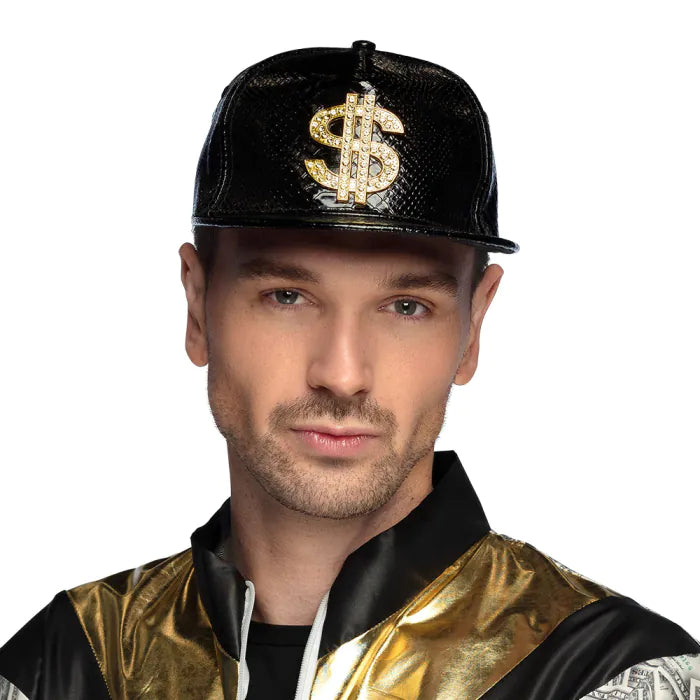 Massipäällikön lippalakki Dollar & Bling
