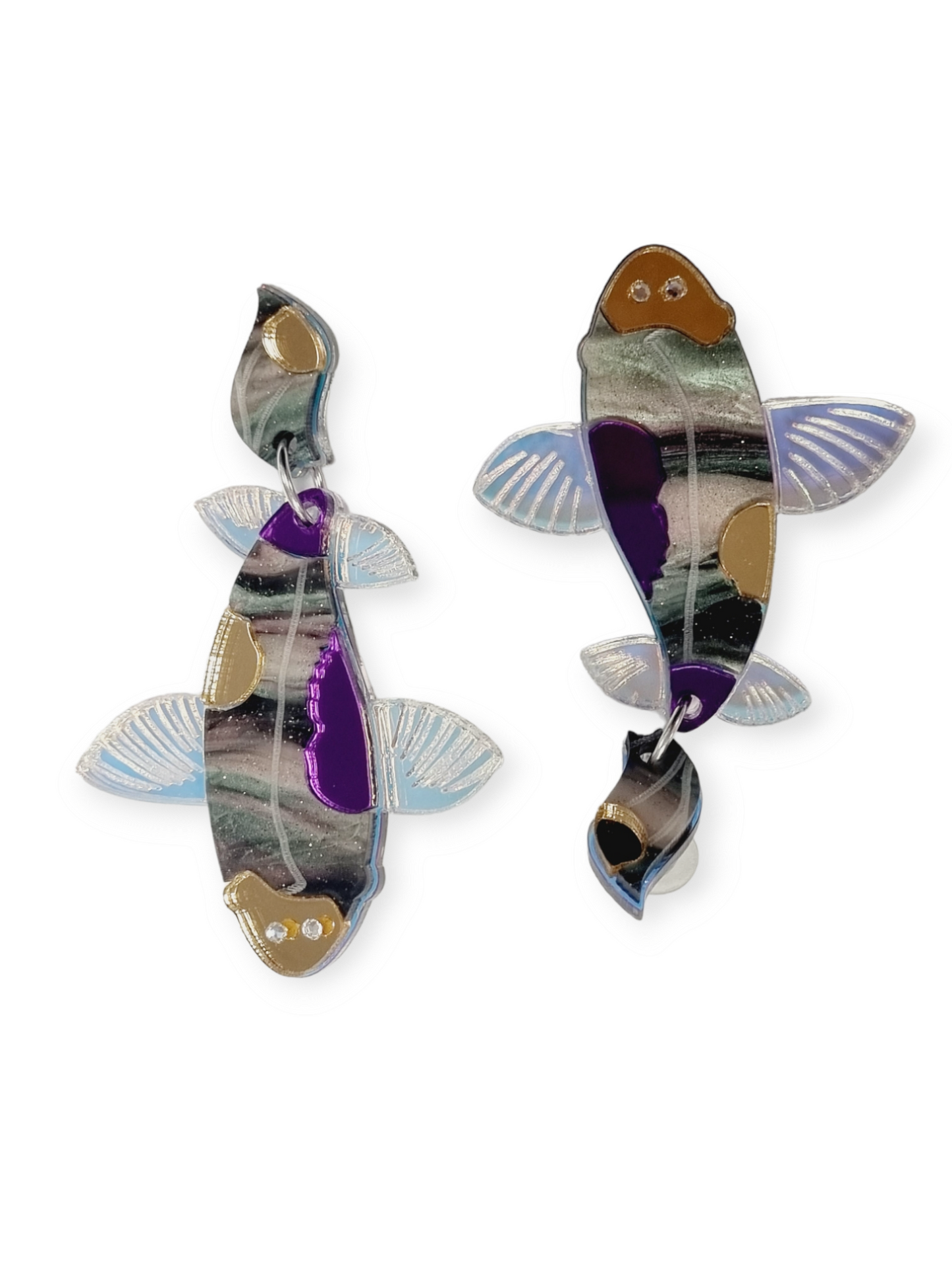 Funk Da Queen korvakorut Koi Fish, black