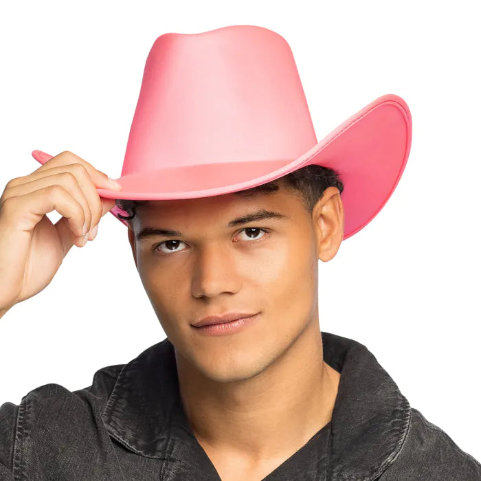 UV-reaktiivinen cowboyhattu, neonpinkki