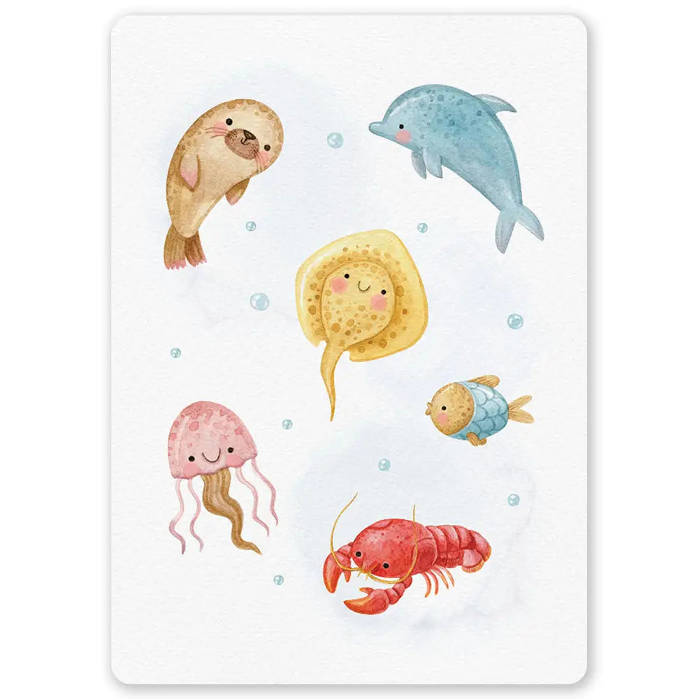 Postikortti Sea Animals