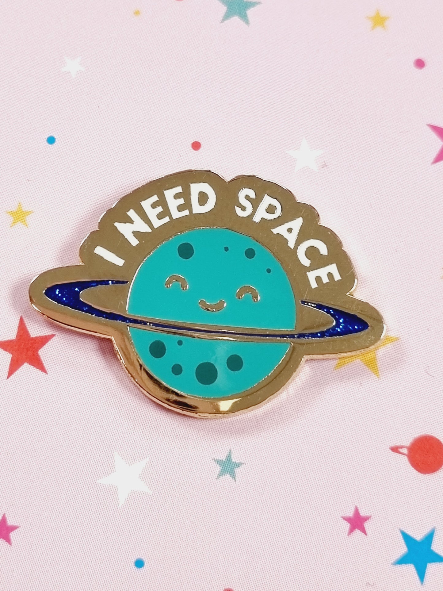 Emalipinssi I Need Space, turkoosi