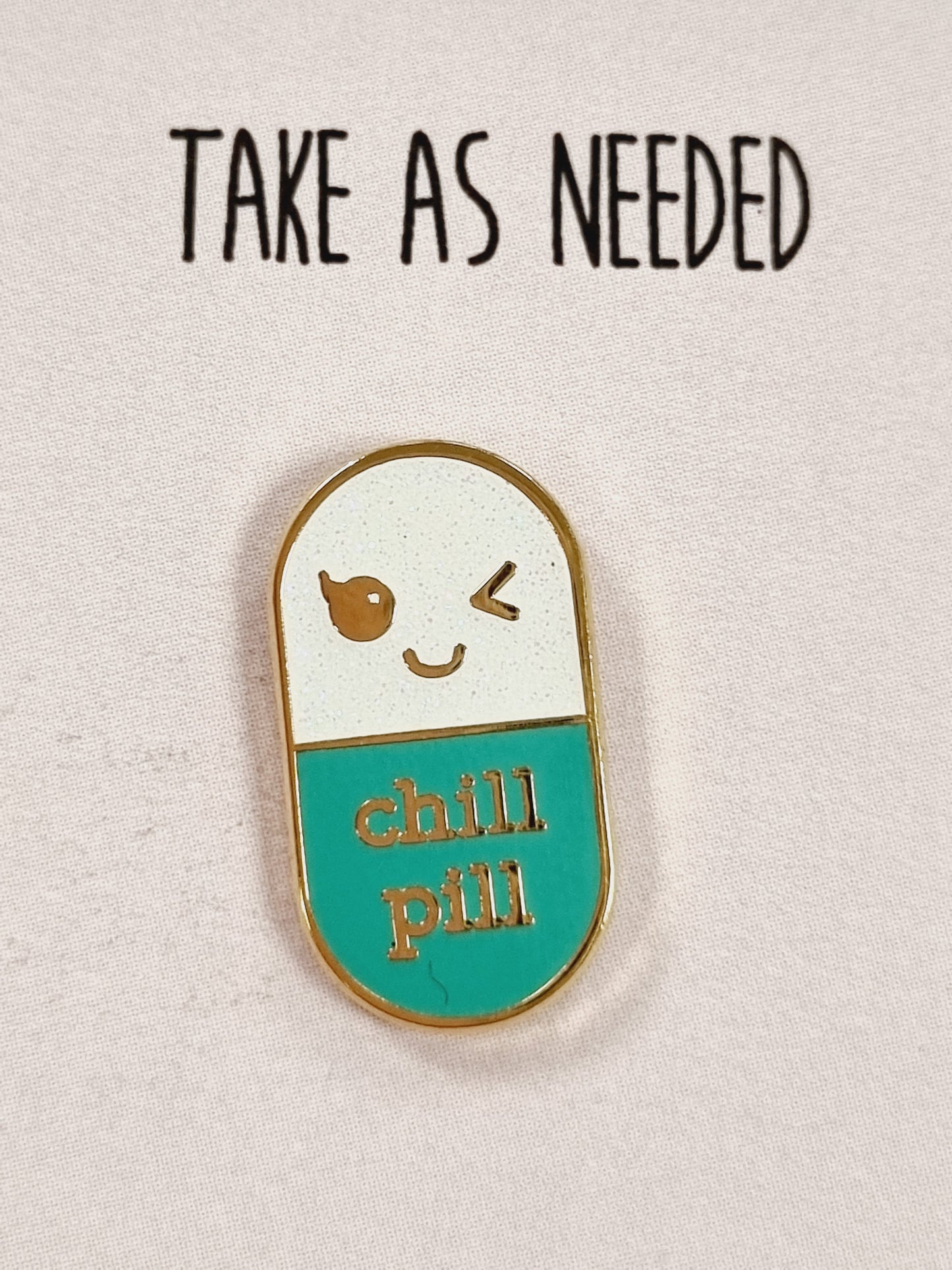 Emalipinssi Chill Pill, turkoosi