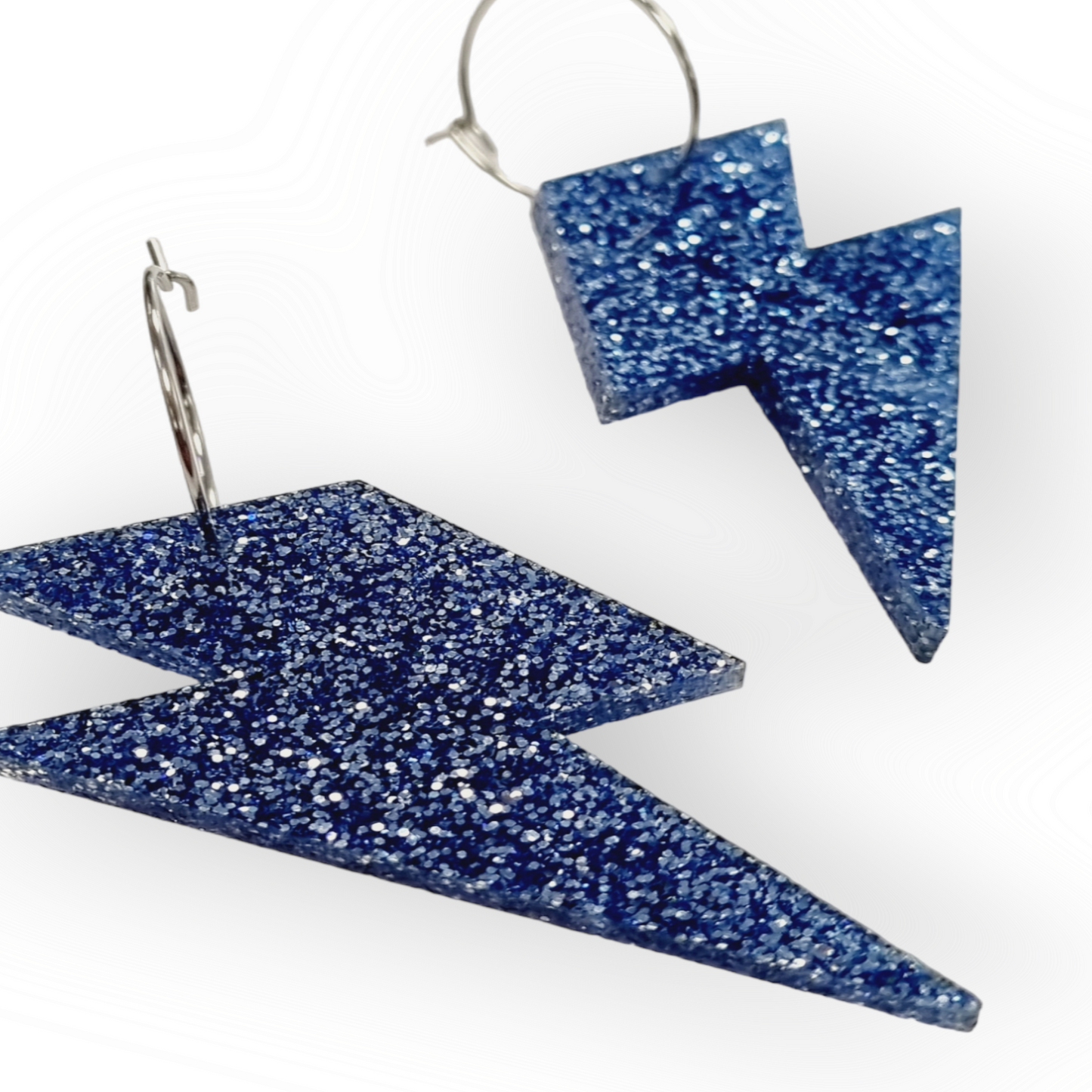 Ruffle Army korvakorut Glitter Flash, misty blue
