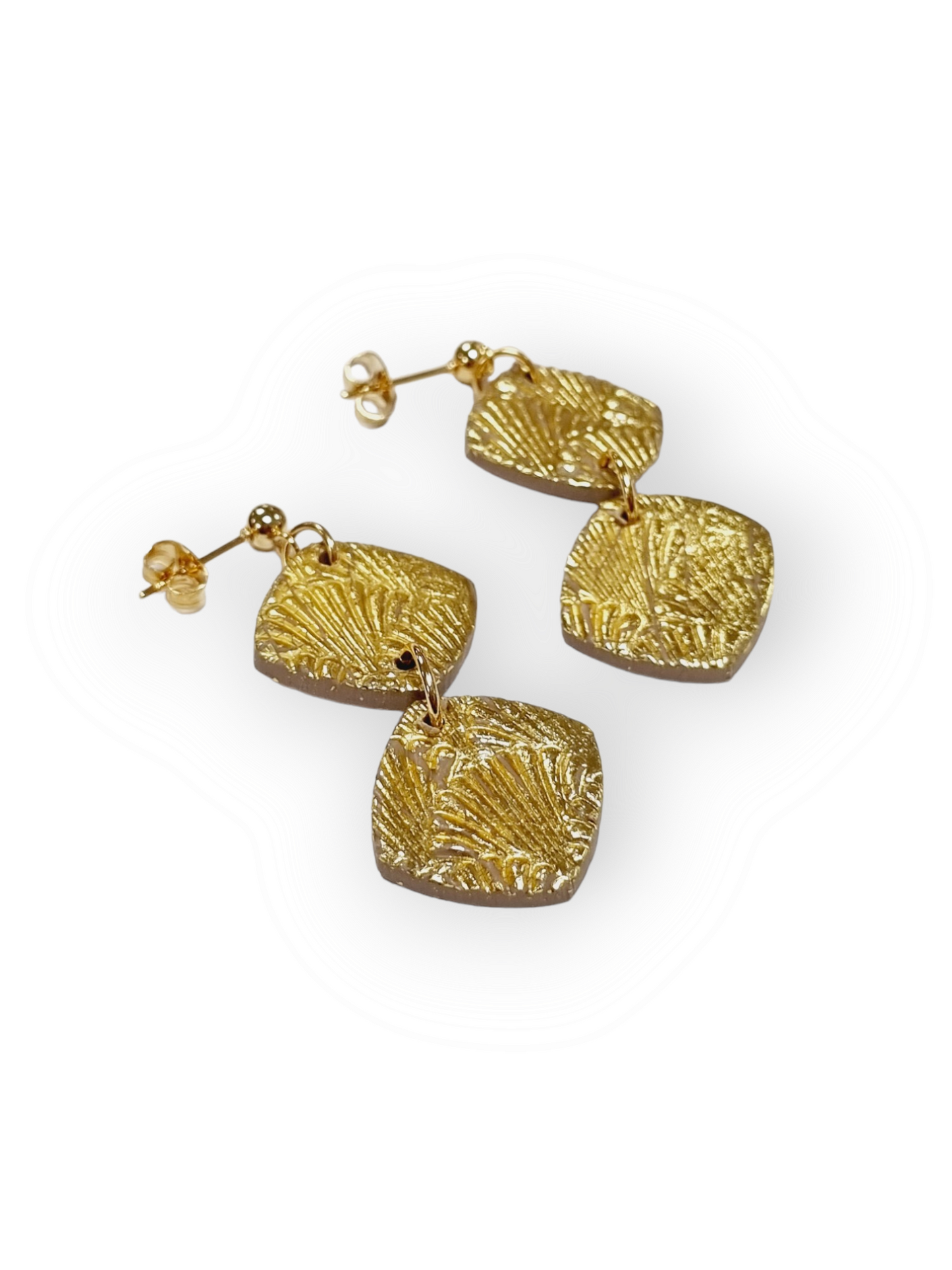 LOVANJU korvakorut Double Golden Shell