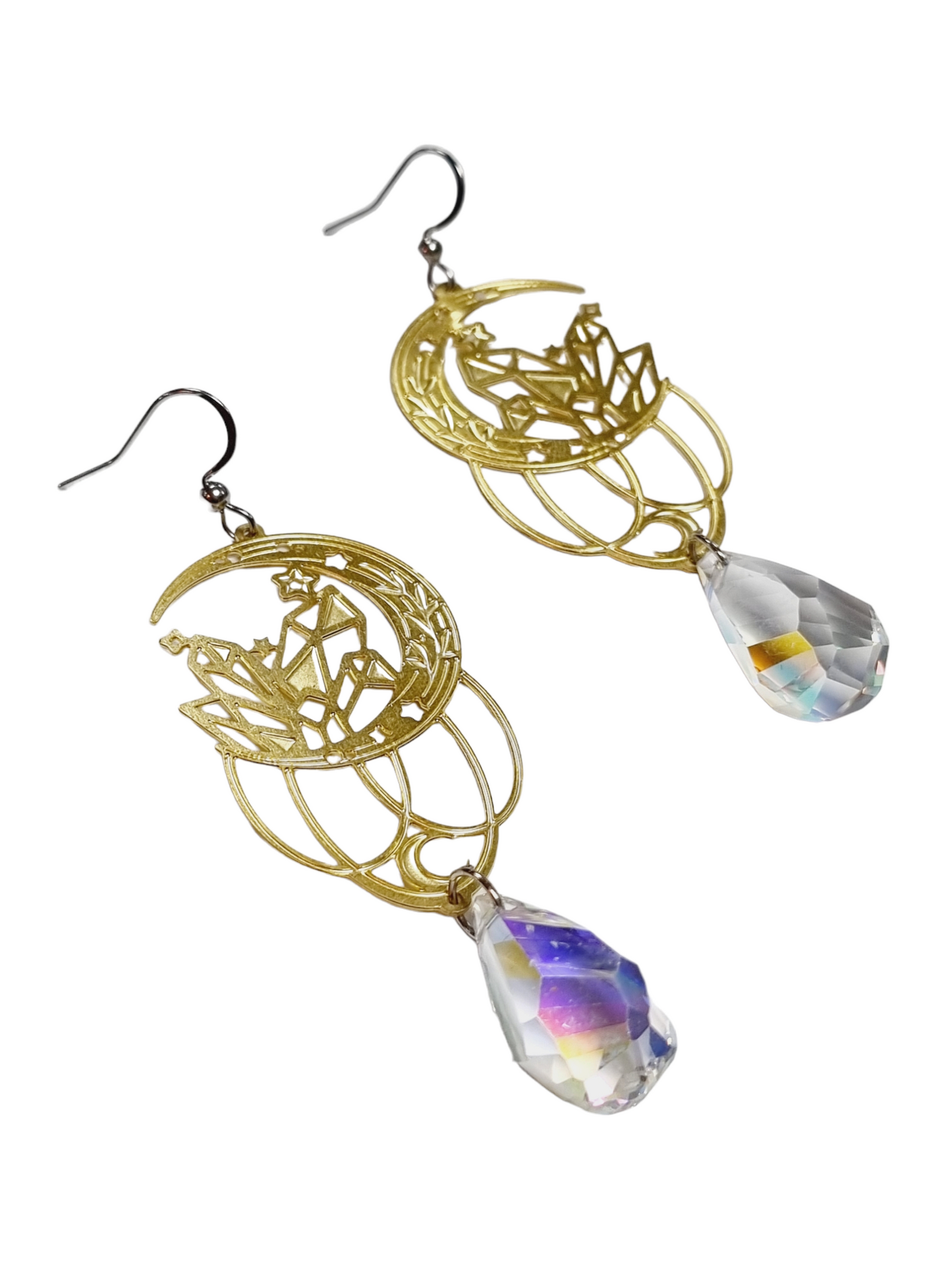 JenniMariaKyllikki korvakorut Moon Crystal, kulta