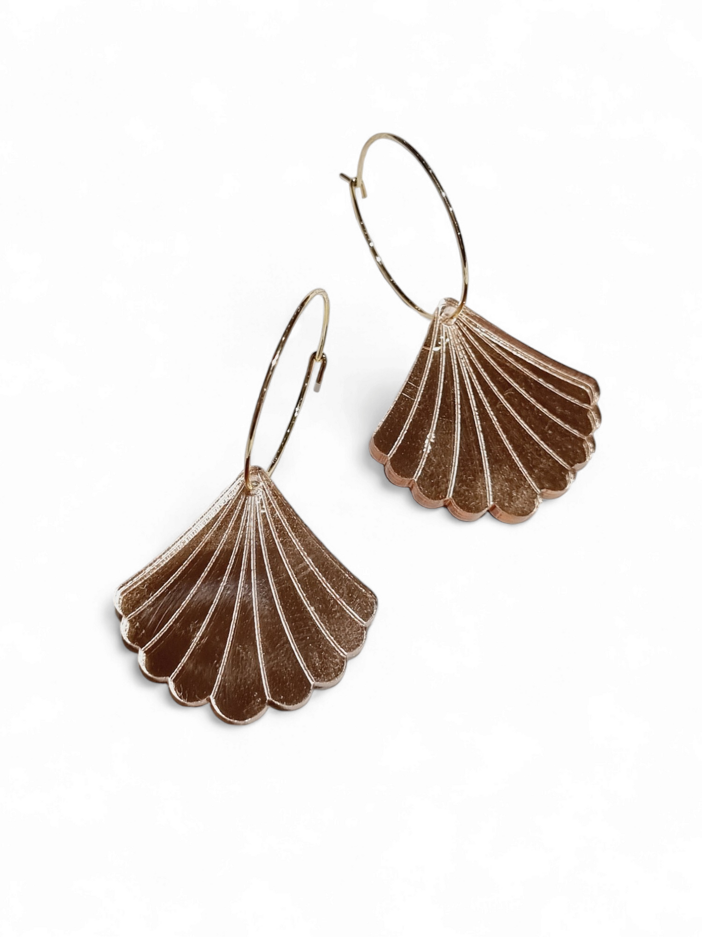 Ruffle Army korvakorut Dreamy Seashell, rose gold