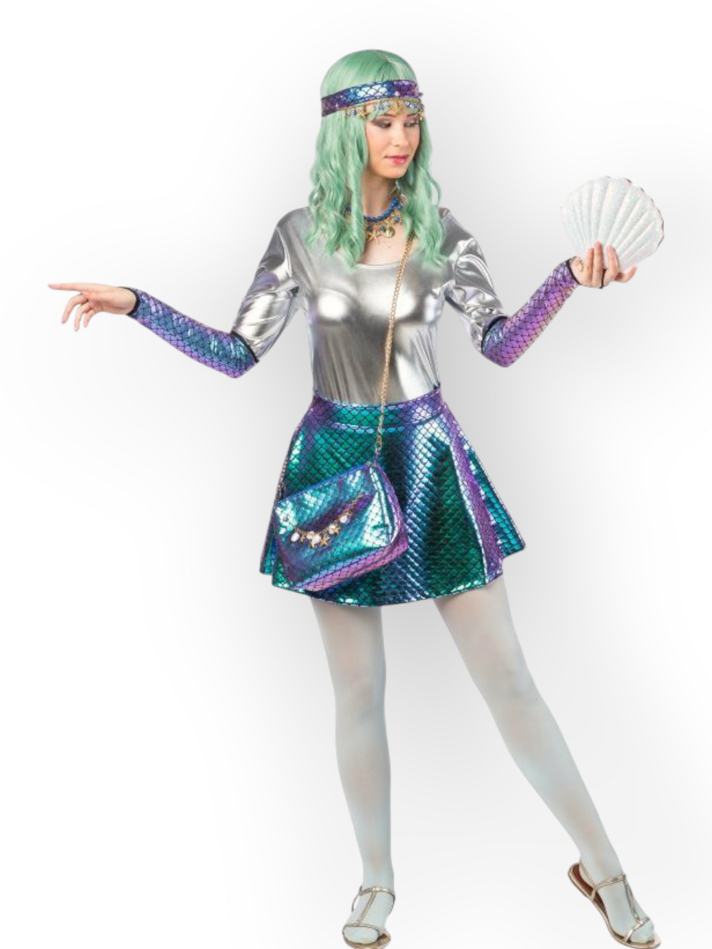 Lyhythelmainen hame Rave Mermaid