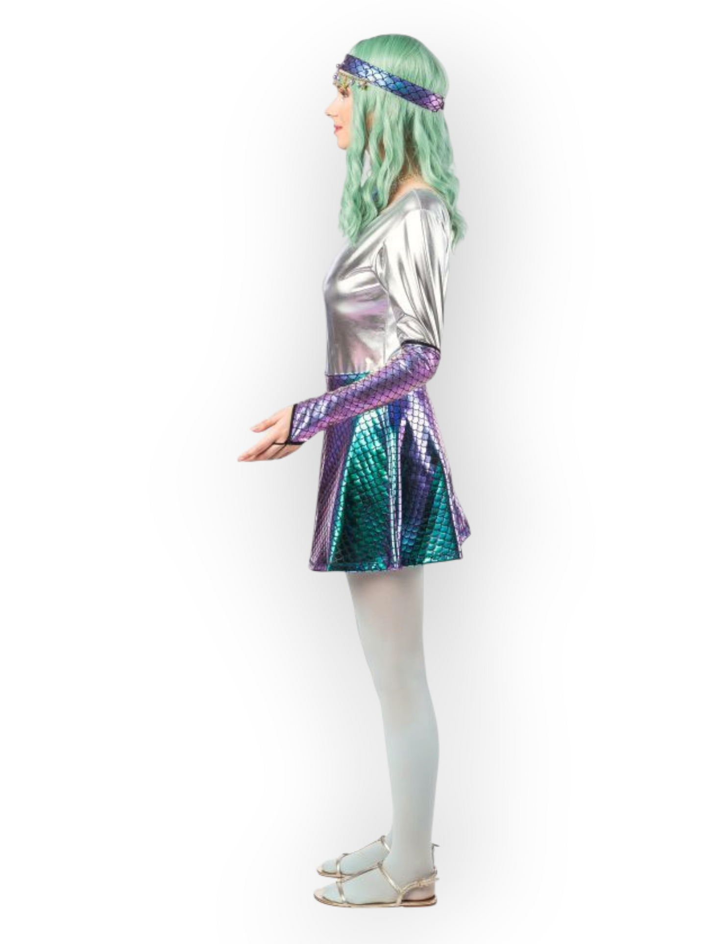 Lyhythelmainen hame Rave Mermaid
