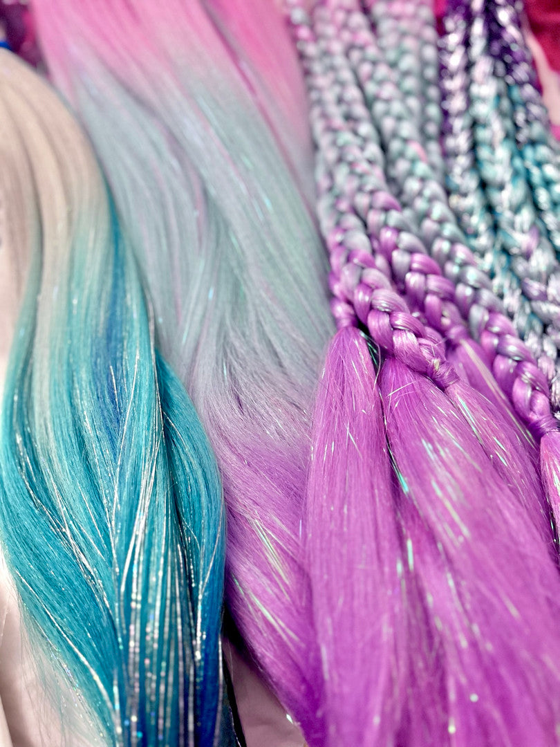 Ruffle Army Pastel Unicorn -letti tinselillä