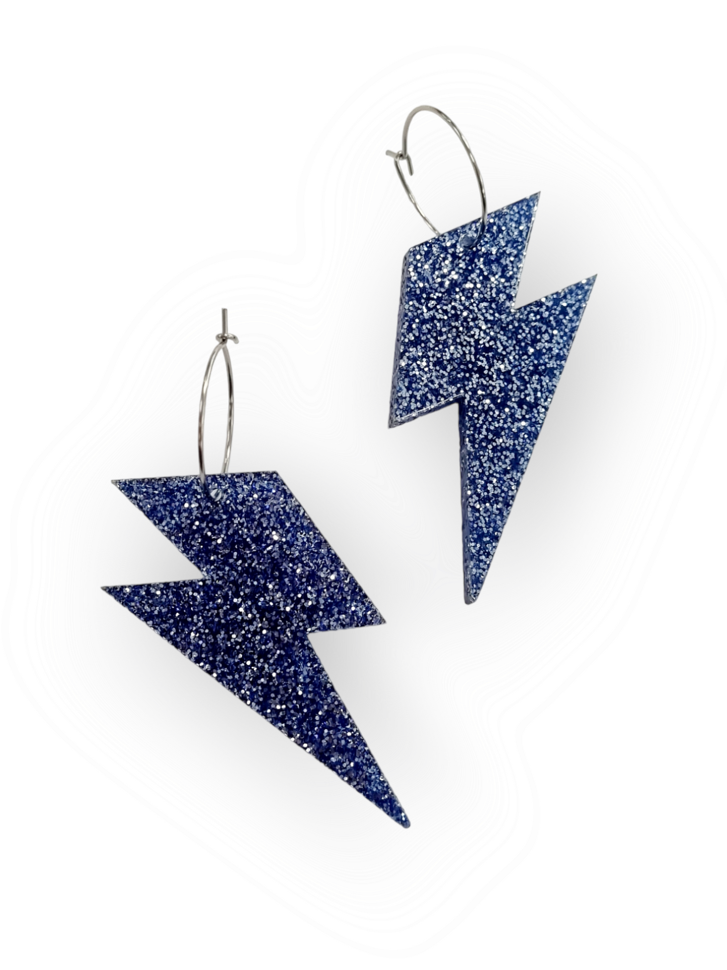 Ruffle Army korvakorut Glitter Flash, misty blue