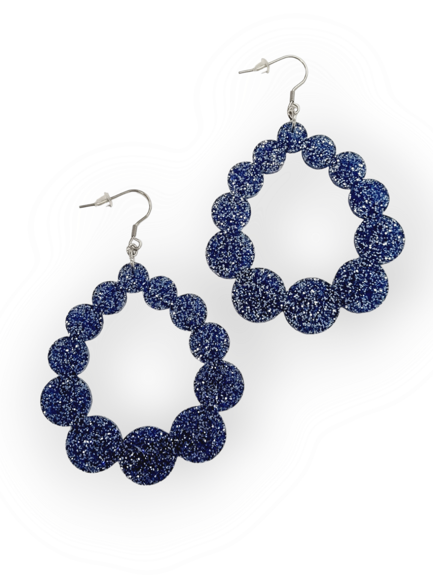 Ruffle Army korvakorut Bubble Garland, misty blue