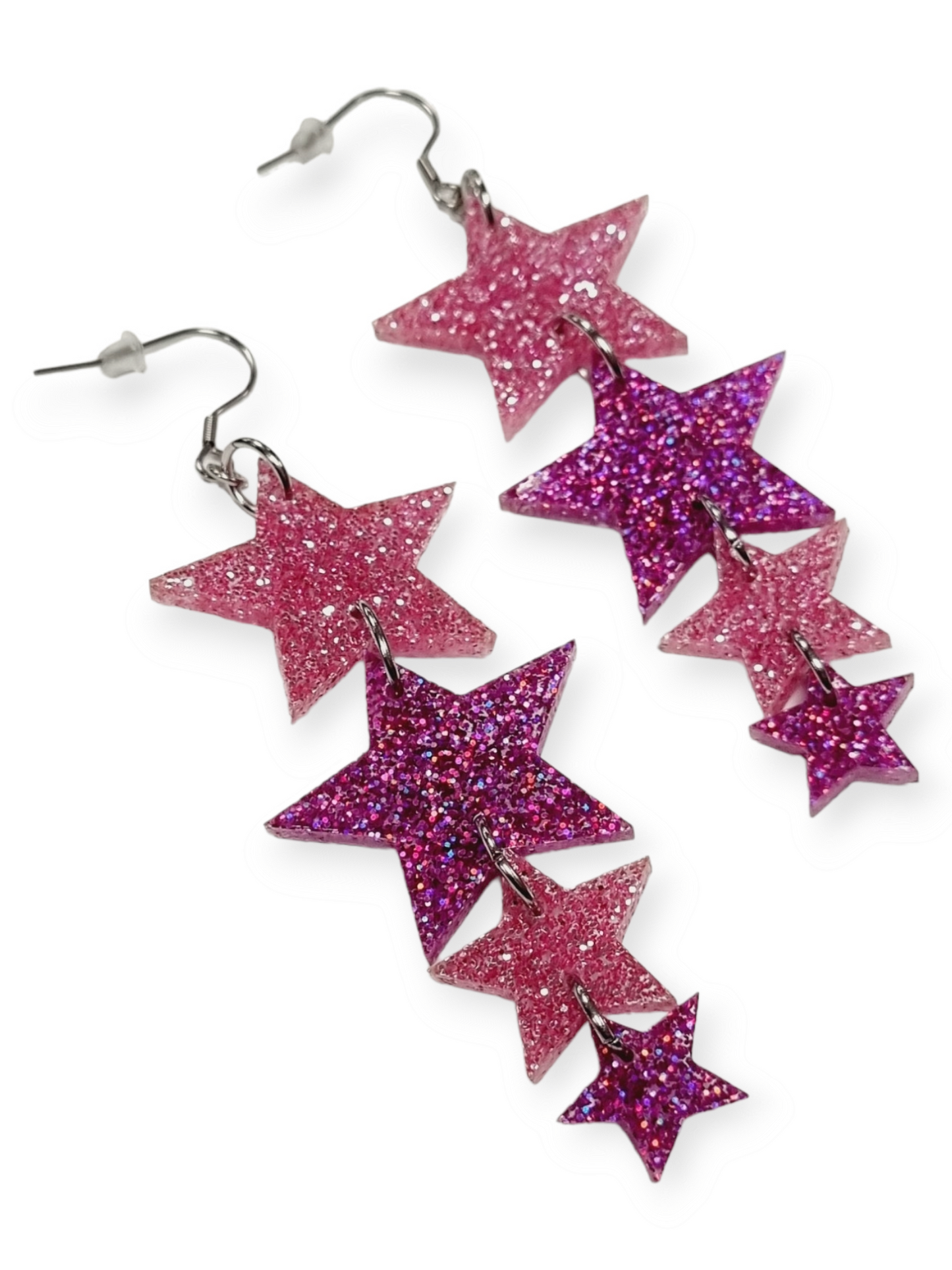 Ruffle Army korvakorut Glitter Star Garland, ruusu