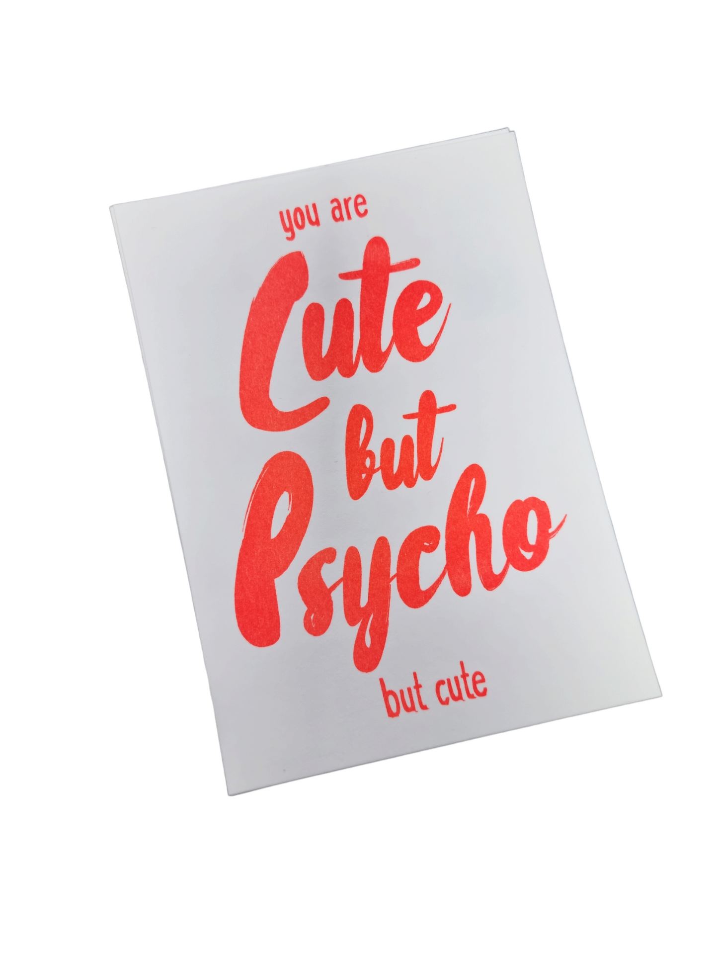 Postikortti Cute but Psycho