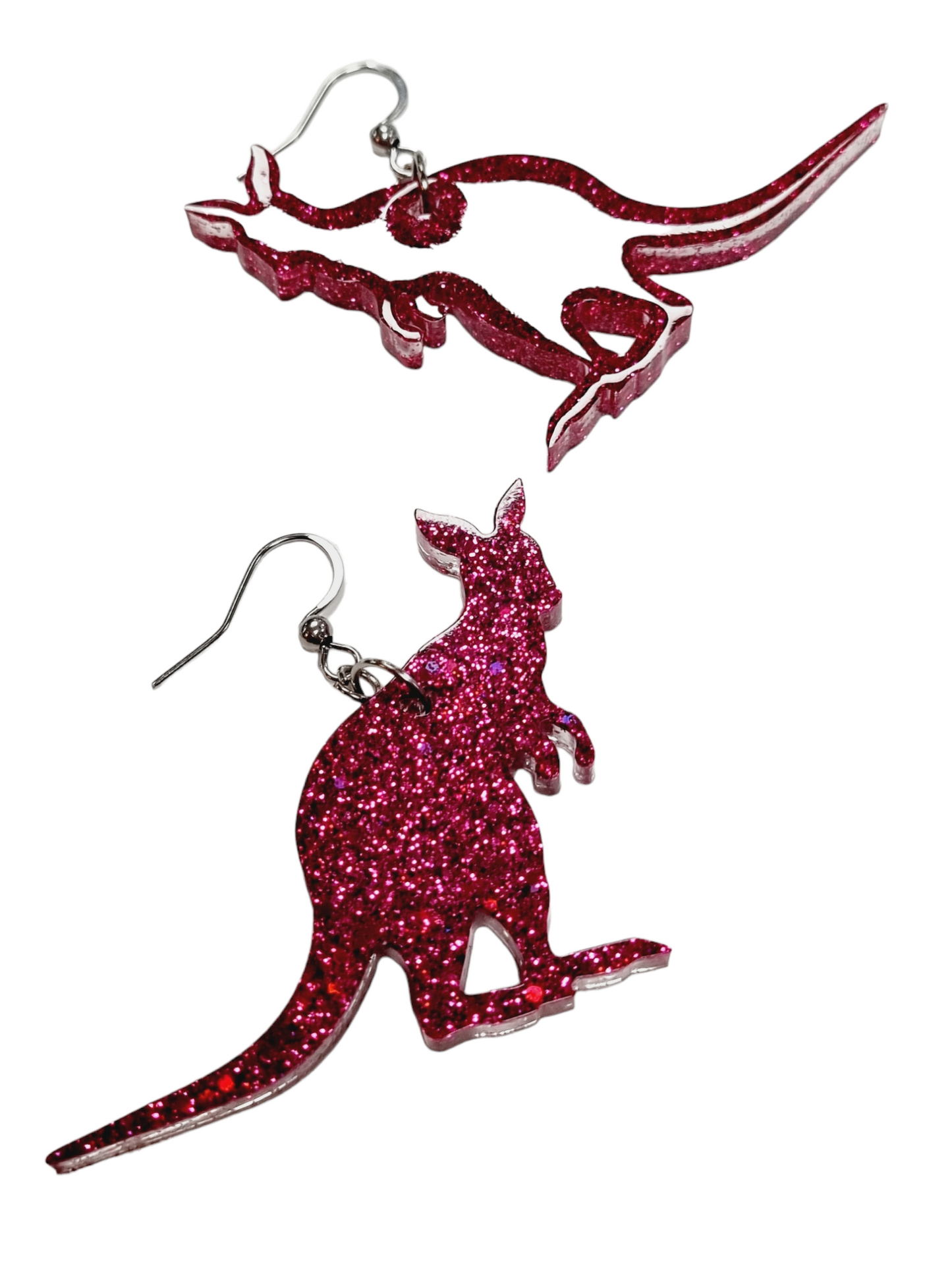 JenniMariaKyllikki korvakorut Kangaroo, pinkki