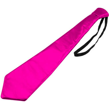 Metallinhohtoinen kravatti, pinkki