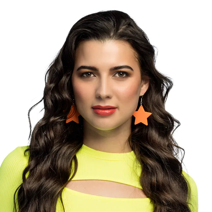 Bilekorvikset Neon Star, oranssi (UV)