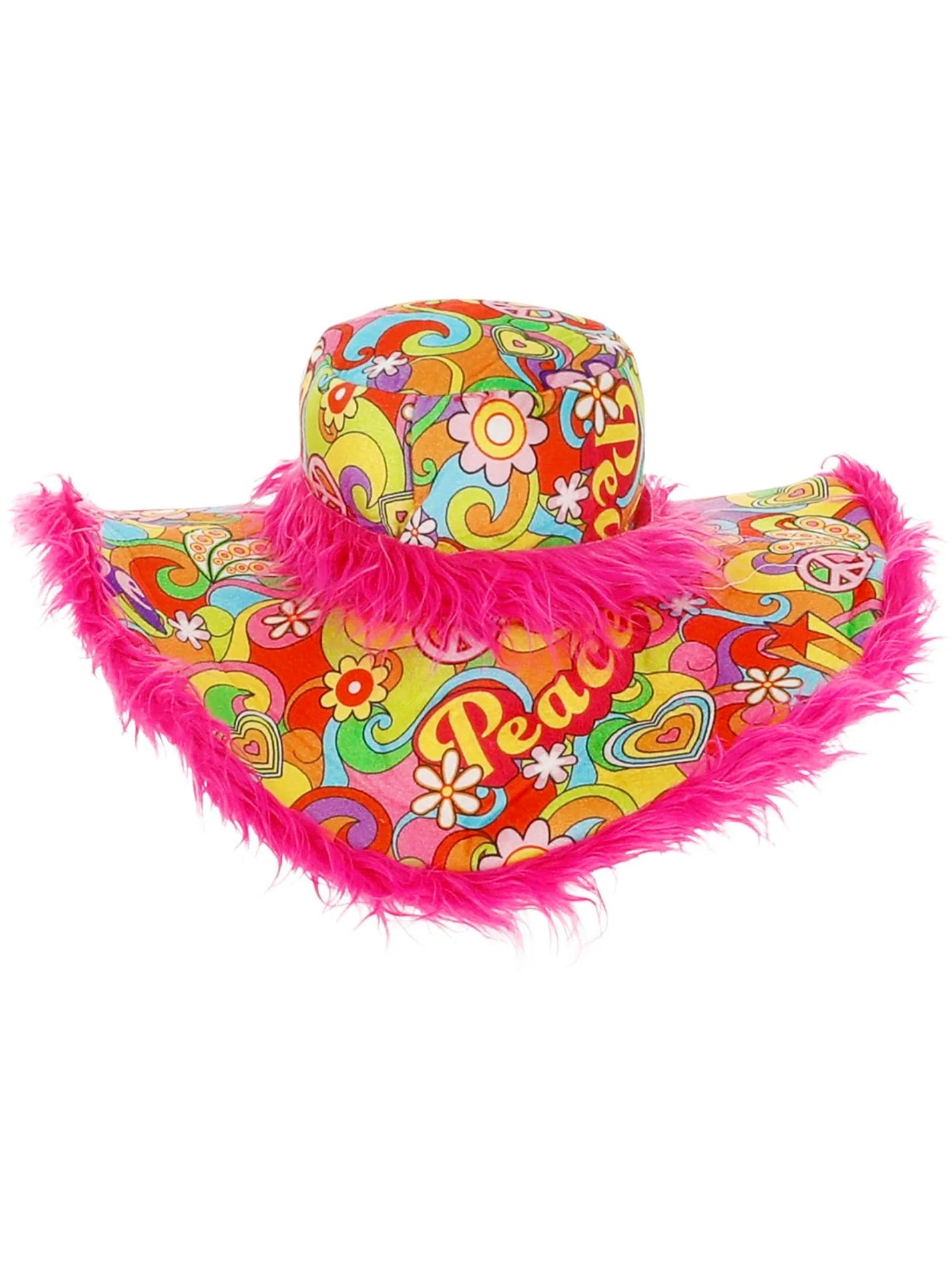 Leveälierinen hippihattu Summer Of Love (UV)