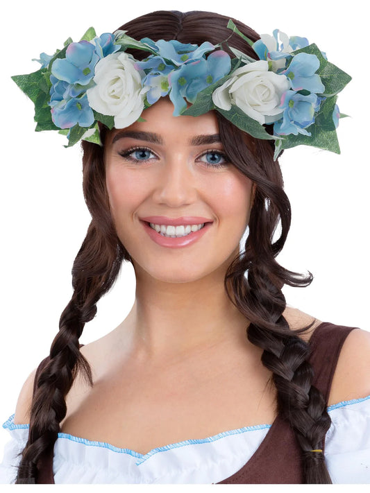 Runsas ja muhkea kukkaseppele Blue & White Beer Maiden