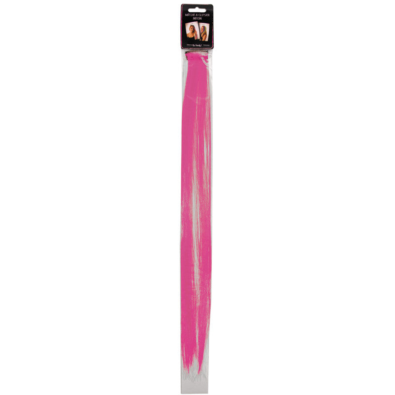 Clip on raita hiuksiin, neonpinkki (UV)