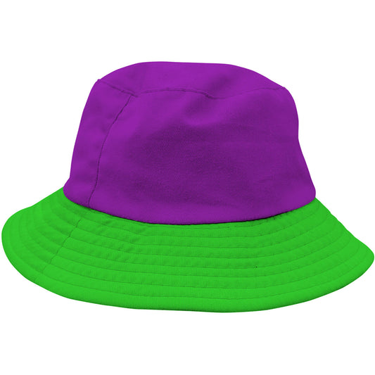 Kalastajahattu violetti + vihreä