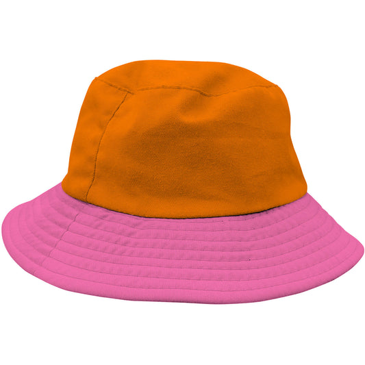 Kalastajahattu oranssi + pinkki