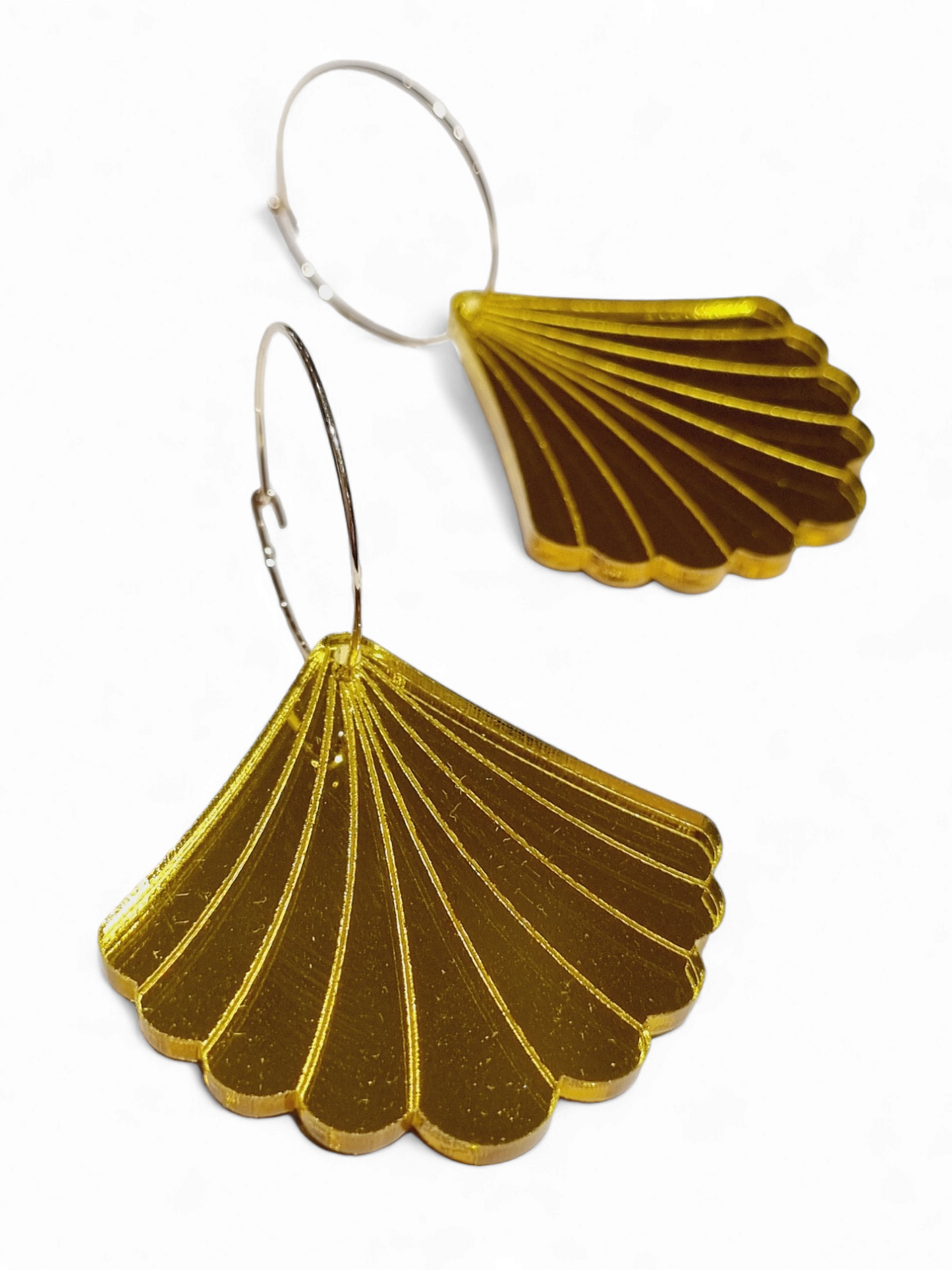Ruffle Army korvakorut Big Seashell, yellow sunshine