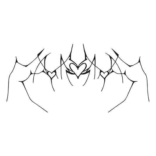 Siirtokuvatatuointi Dark Love (2 arkkia)
