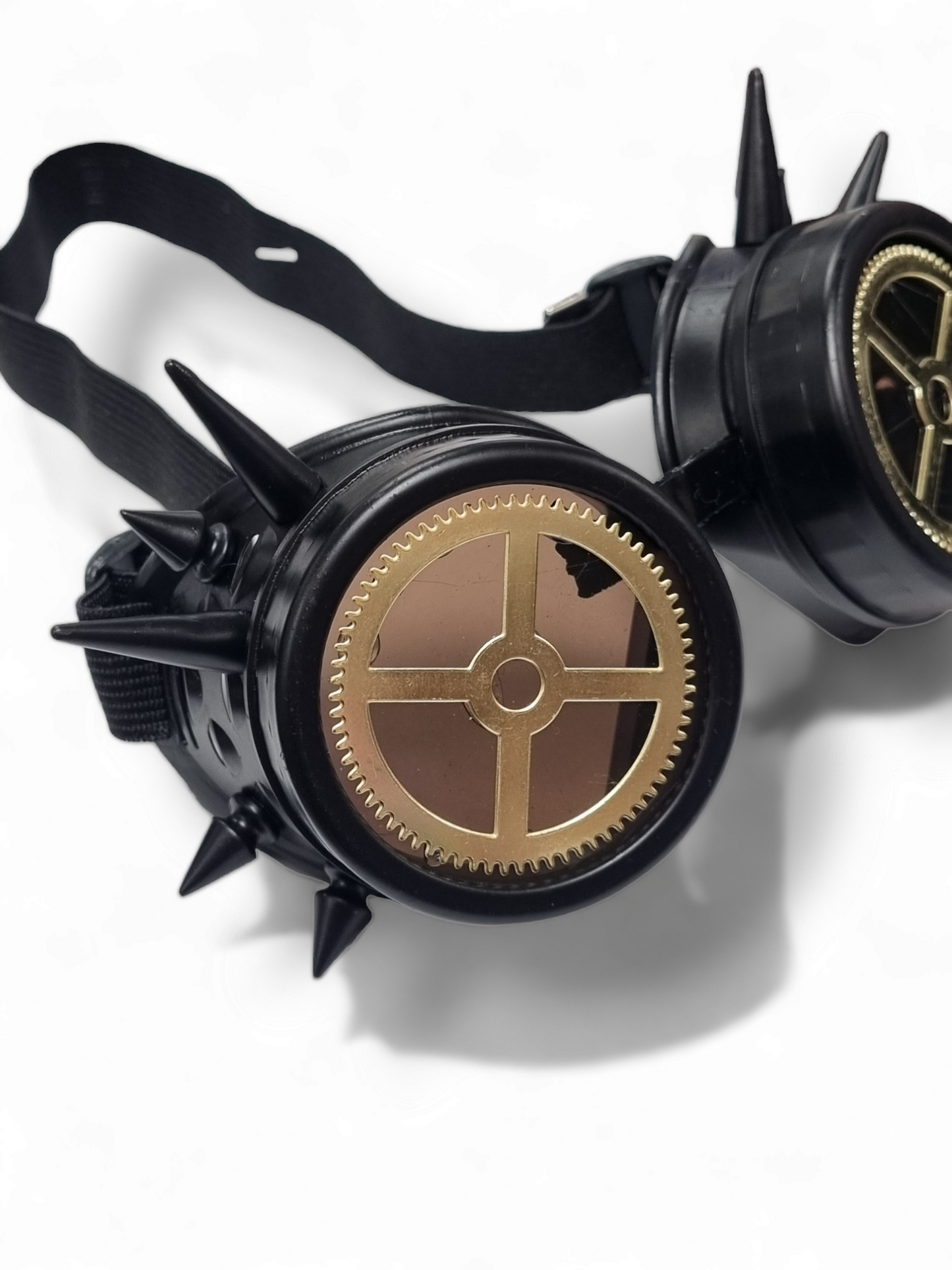 Steampunk Gogglesit, matte black & gold