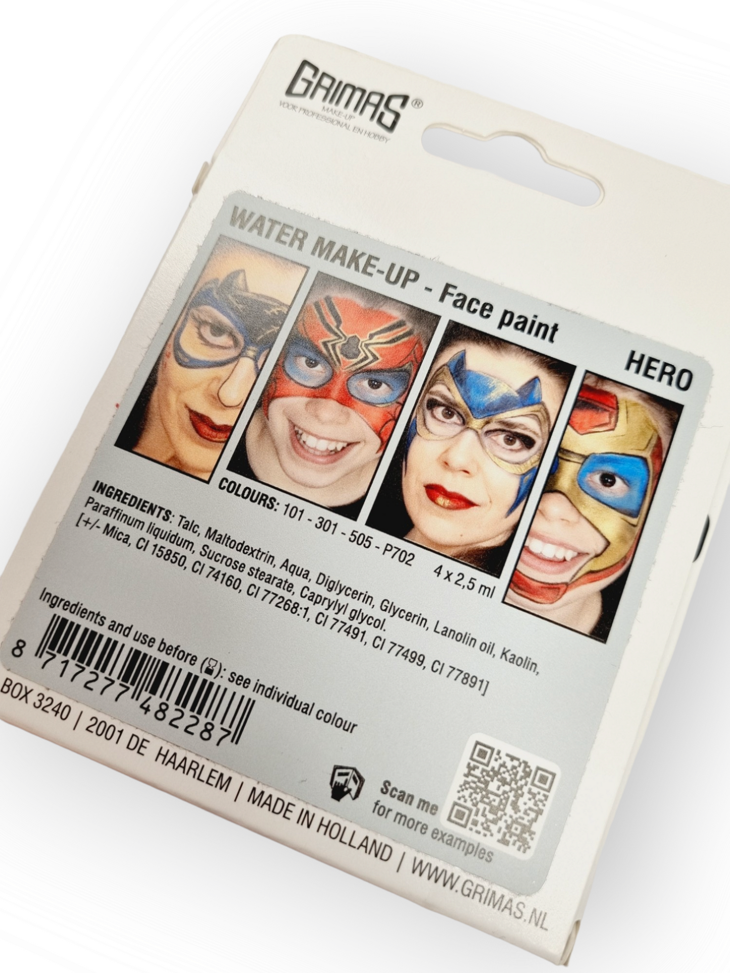 GRIMAS Water Make-up kasvomaalisetti 4kpl, Super Hero