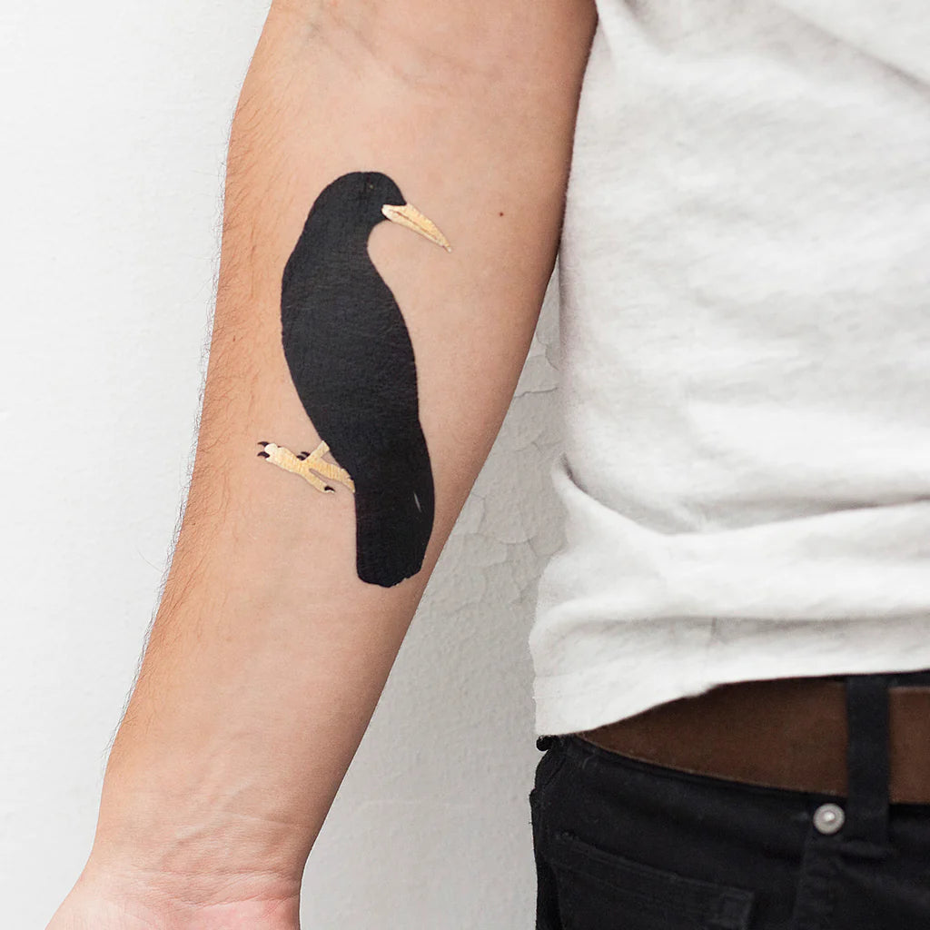 Siirtokuvatatuointi Golden Crow (2 arkkia)