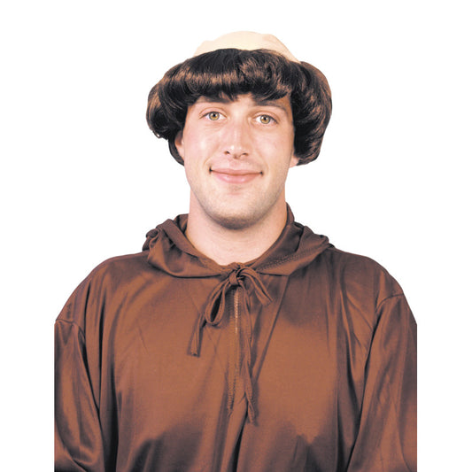 Munkin peruukki kaljulla