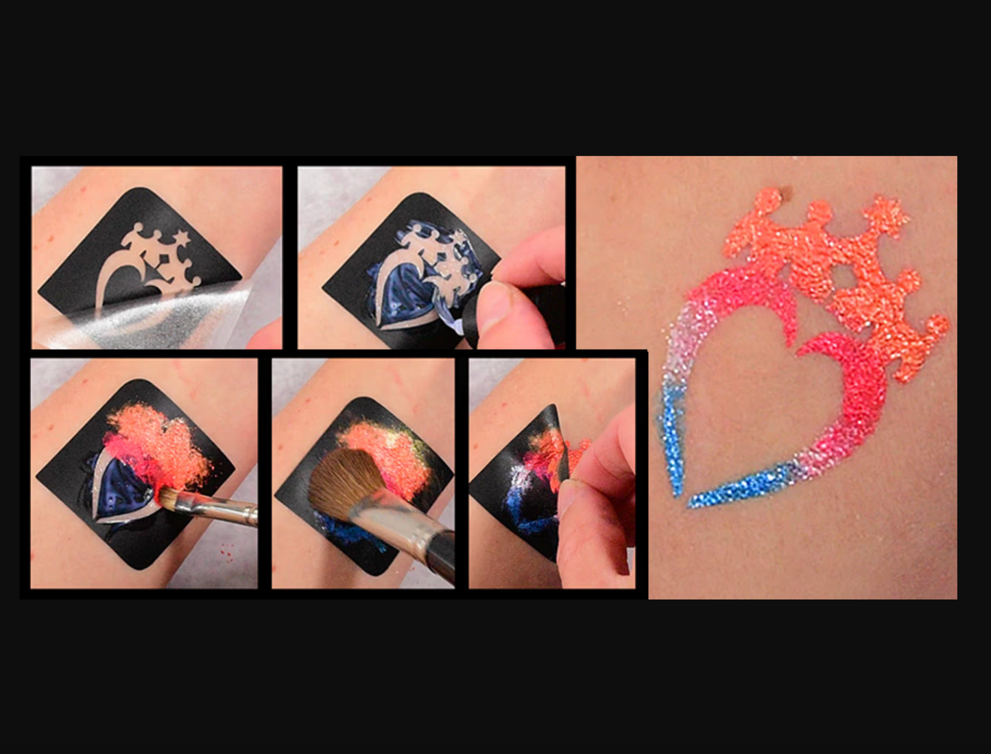 GRIMAS Bioglittertatuointisetti Princess