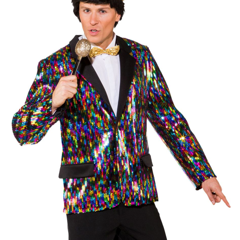 Discotirehtöörin paljettitakki Rainbow