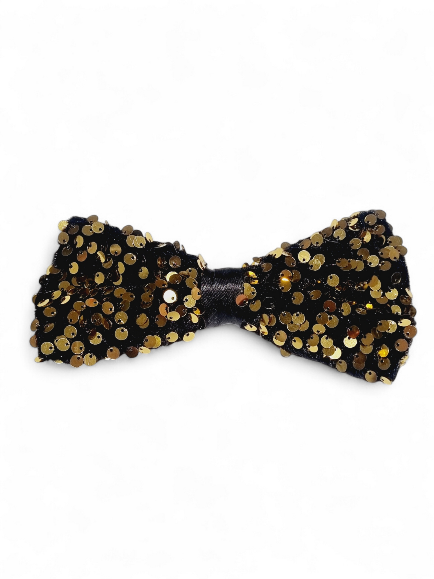 Näyttävä rusetti paljeteilla, kulta