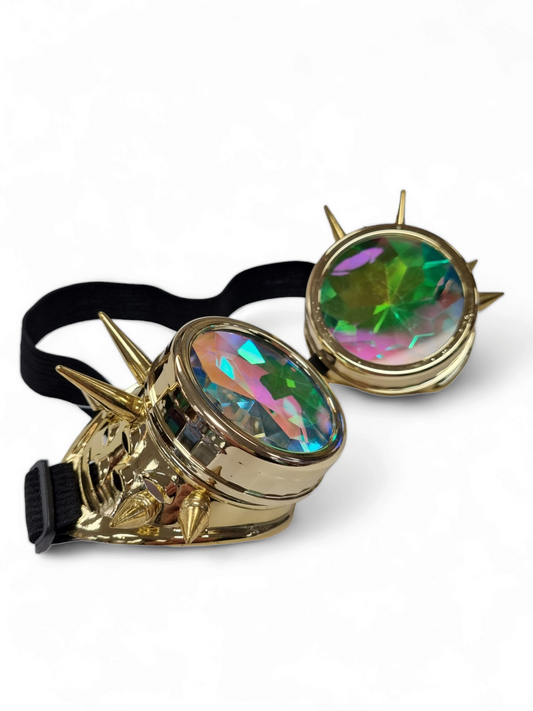 Steampunk Gogglesit, holographic & gold