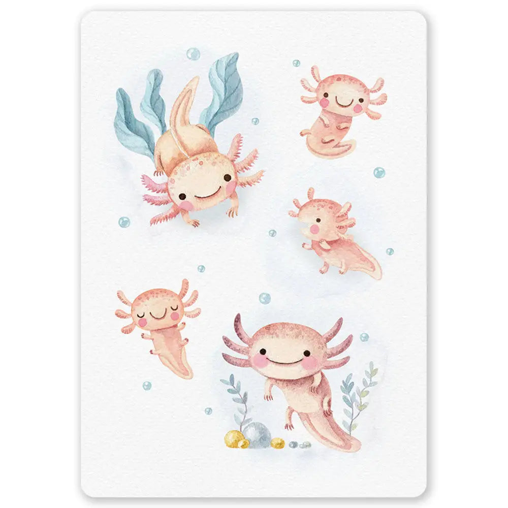 Postikortti Axolotls