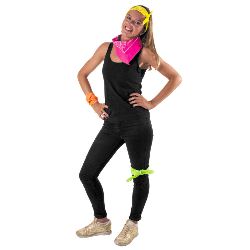 Uv-reaktiivinen bandana, neonpinkki