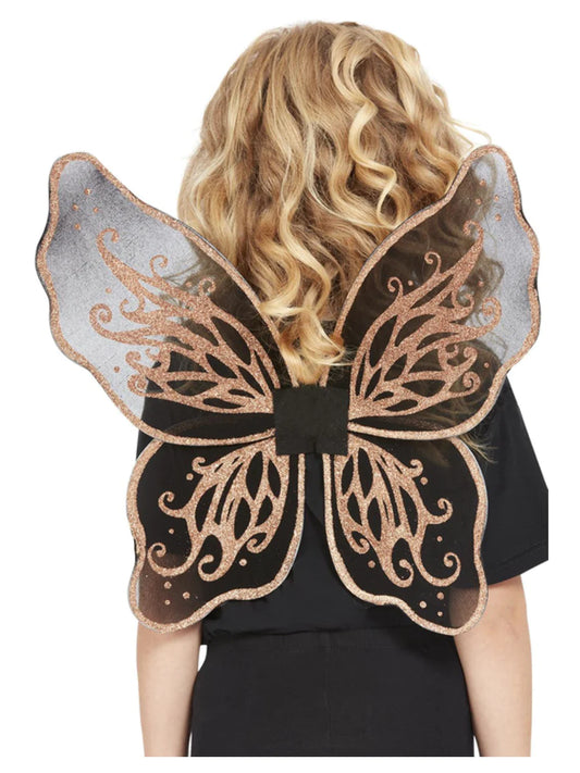 Siivet Dark Botanicals Butterfly, kulta (43cm x 42cm)