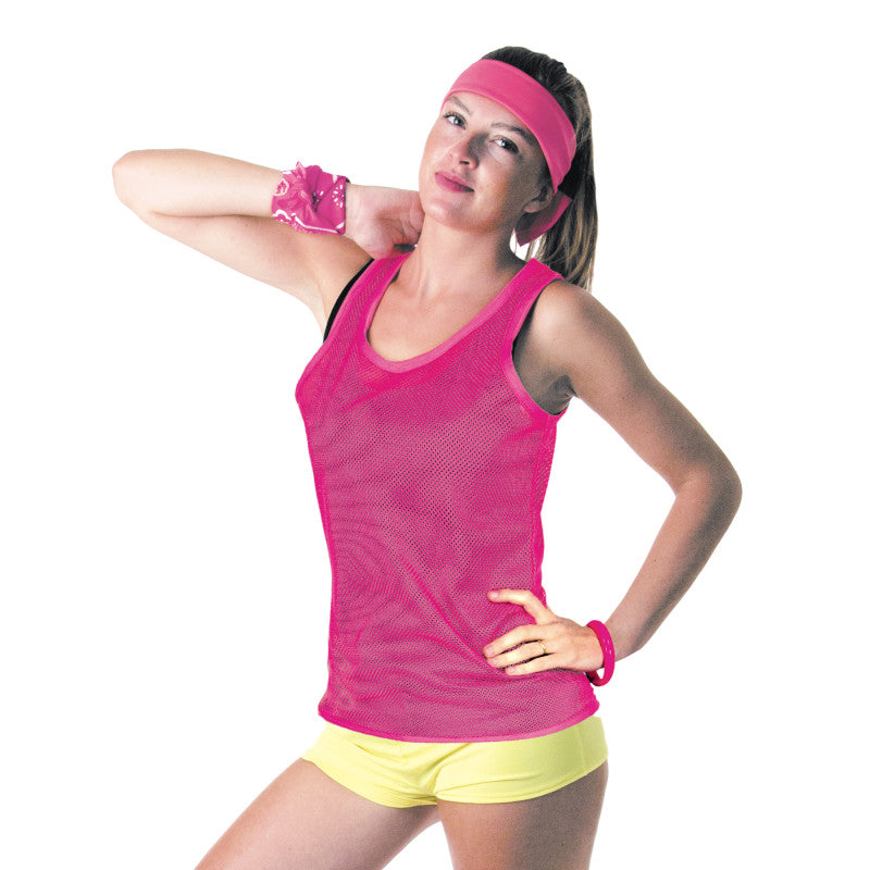 Hihaton verkkopaita, neonpinkki (UV)