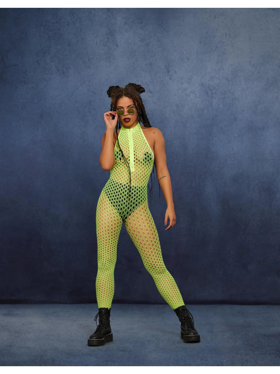 FEVER hihaton bodysuit, neonkeltainen (UV)