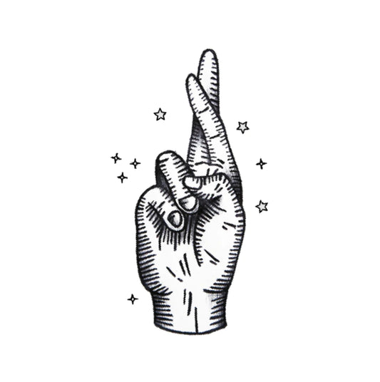 Siirtokuvatatuointi Fingers Crossed (2 arkkia)