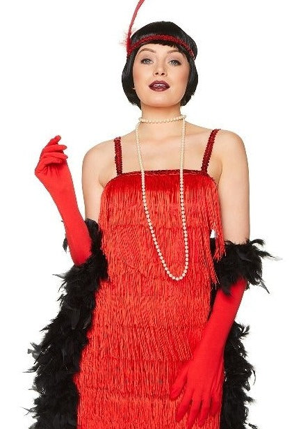 1920-luvun Flapper-asu Red Velvet