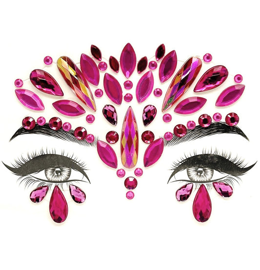 Kasvotimantit Fuchsia Peacock