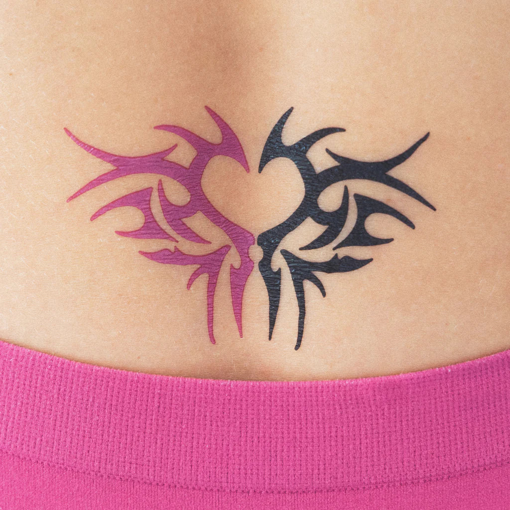 Siirtokuvatatuointi Tribal Heart (2 arkkia)