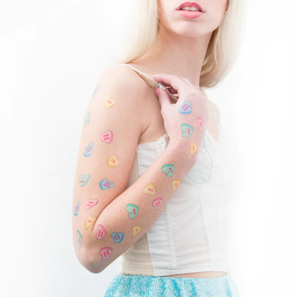 Siirtokuvatatuoinnit Heart Messages (2 arkkia)