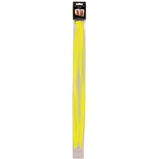 Clip on raita hiuksiin, neonkeltainen (UV)