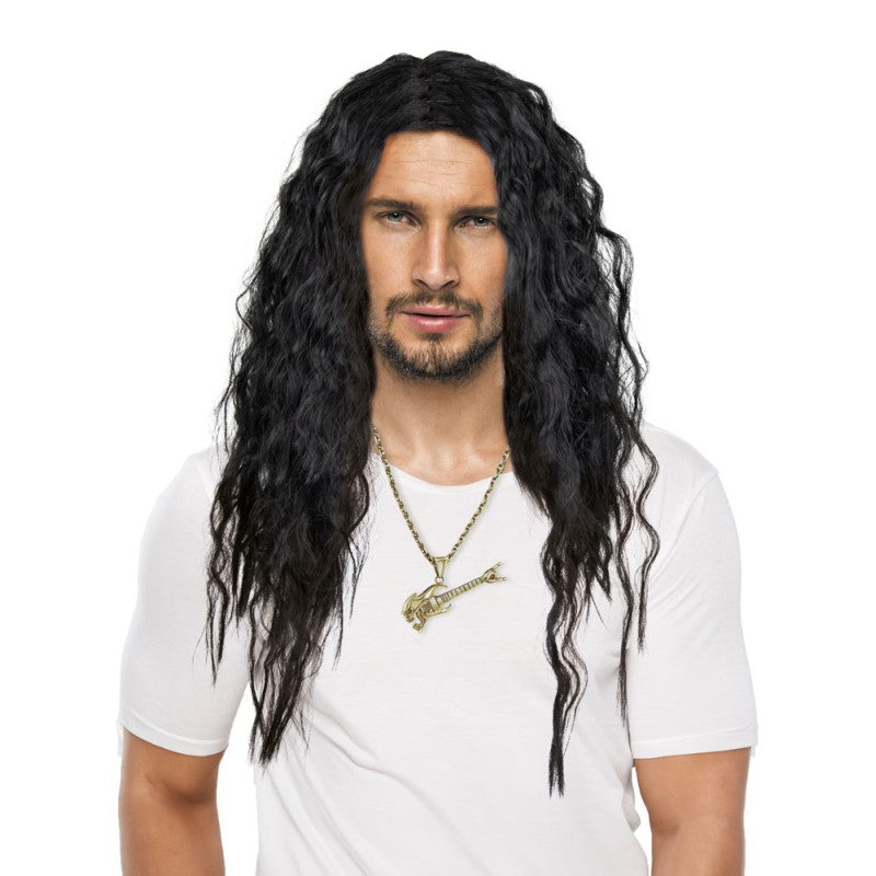 Peruukki Kovaa Rokkia, musta