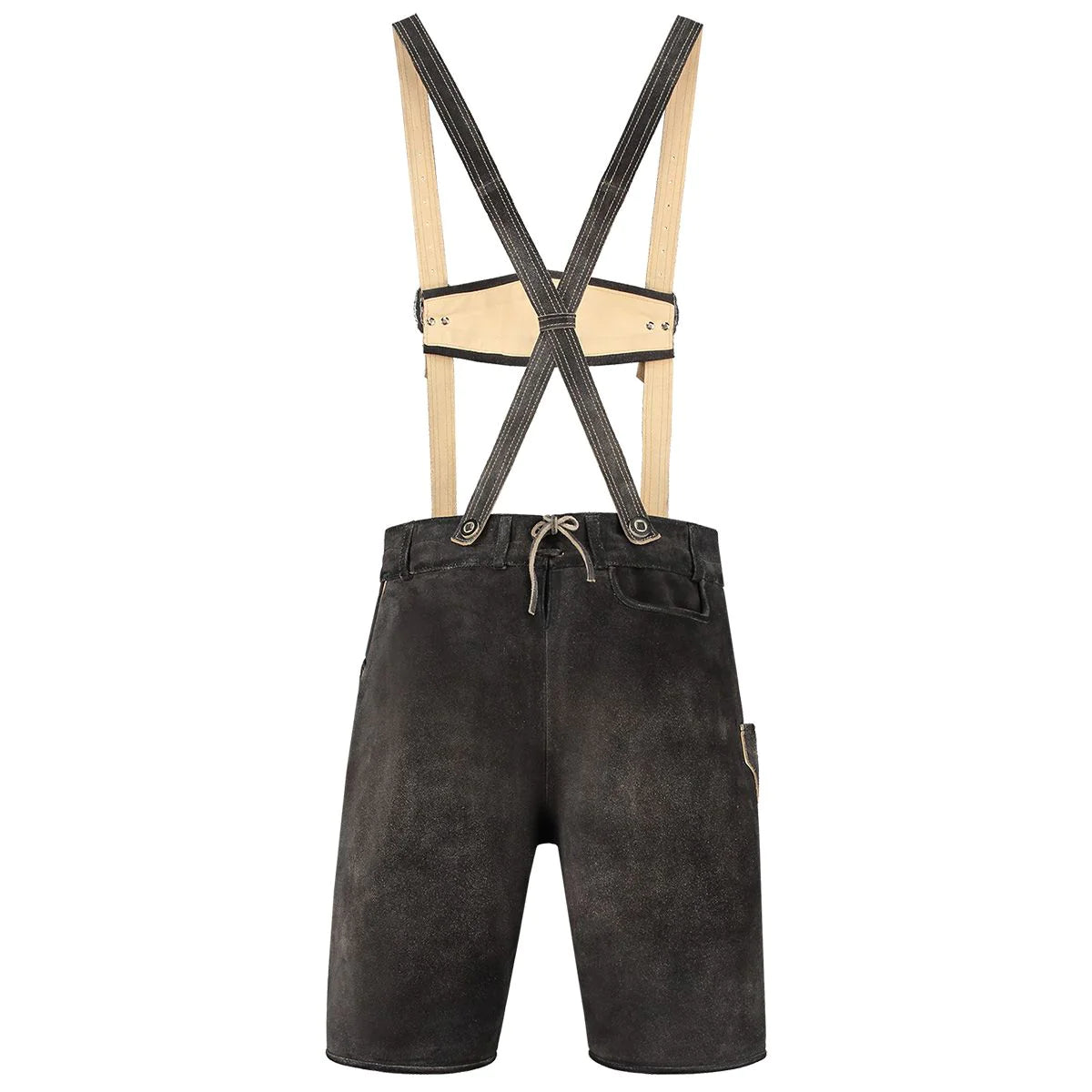Aidot Oktoberfest Lederhosen nahkahousut, harmaa