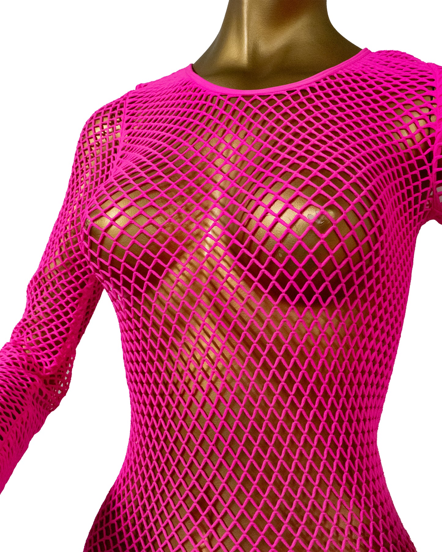 One Size verkkomekko, neonpinkki (XS-M)